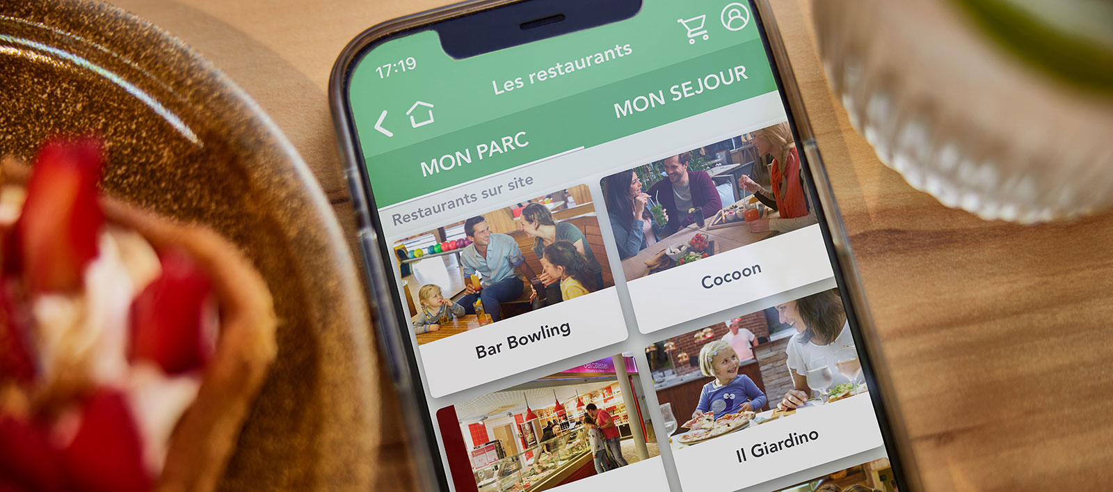 Visuel application My Center Parcs