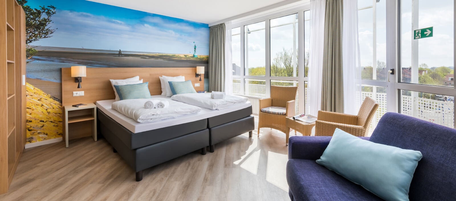 Erneuerte Ferienhäuser Park NordseeküsteErneuerte Hotelzimmer