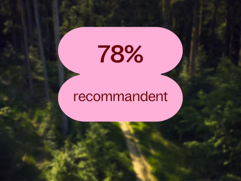 78% recommanderaient ce domaine à leurs familles ou à leurs proches