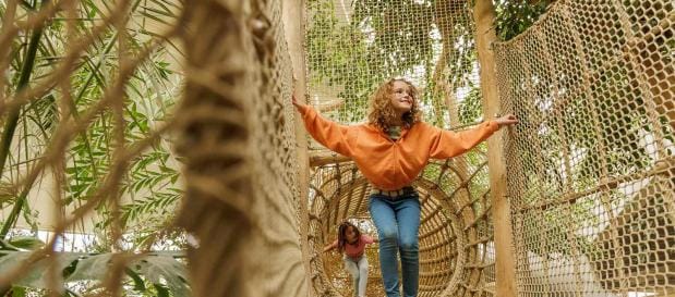 Enfants jouant dans la nature