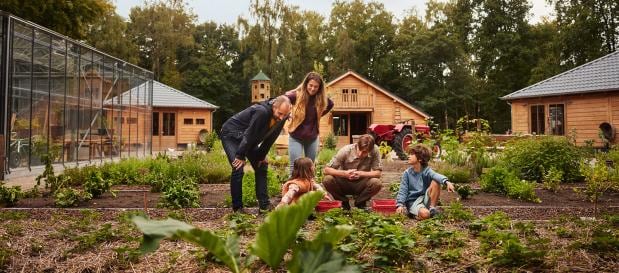 Een cottage in de natuur