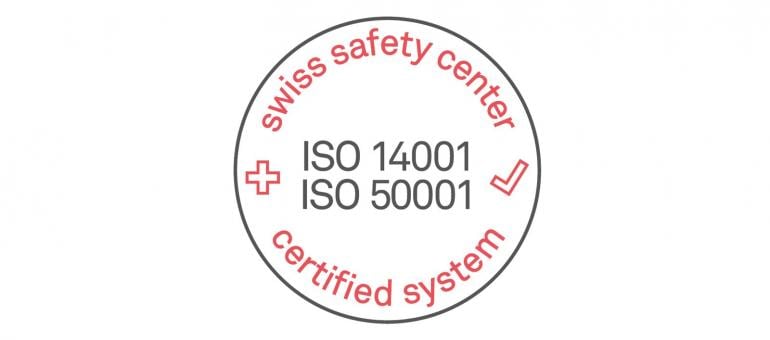 ISO 14001 and 50001 certificates show our commitment to sustainability