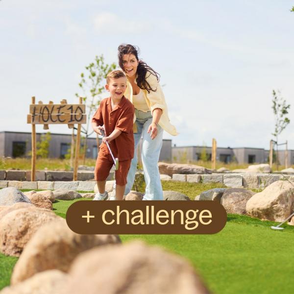 Challenge each other to a game of mini golf and discover who the real champion is