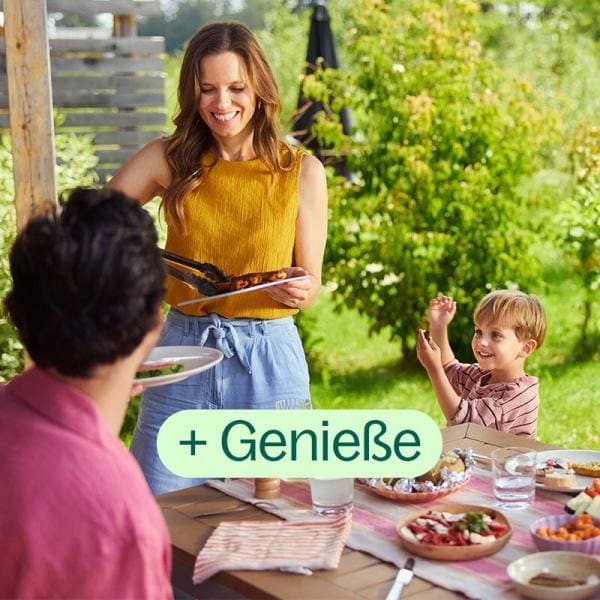 Genieße einen herrlich langen (Sommer-)Abend auf deiner privaten Terrasse.