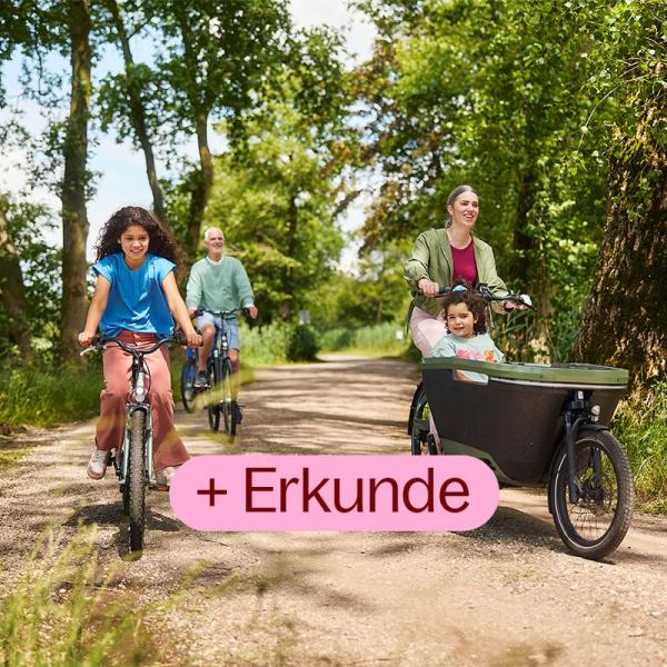 Erkunde die Umgebung bei einer herrlichen Fahrradtour.