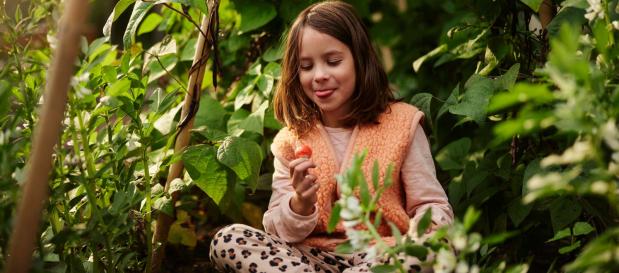 Enfant dans la forêt