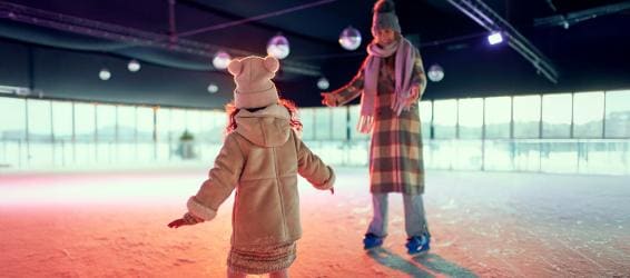 Ice skating fun