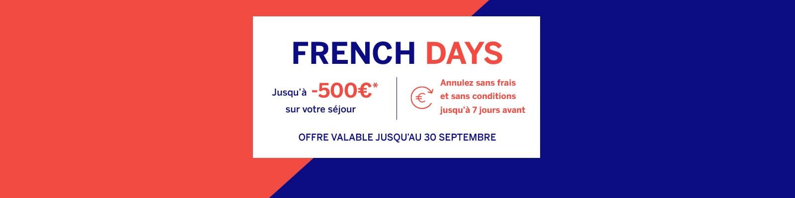 Vente flash French Days