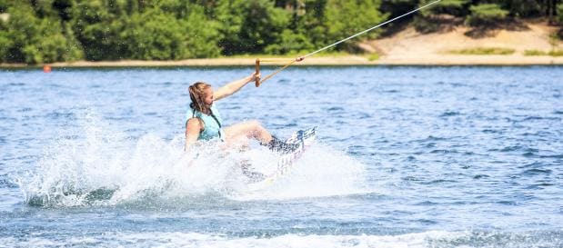ski nautique avec les ados
